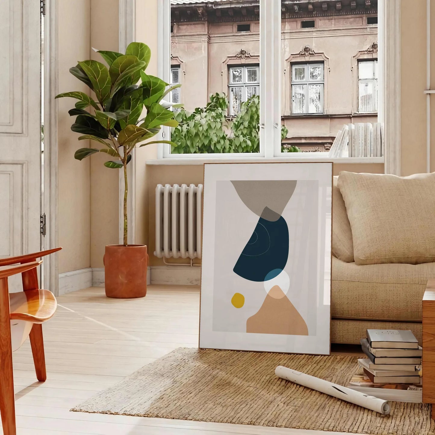 space Boho Abstract Art 34 poster print vibrant colors eclectic charm perfect standout wall piece thoughtful gift bohemian decor enthusiasts unframed versions